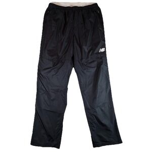 New Balance Pants Men's Sz L Black Athletic Running Windbreaker Track